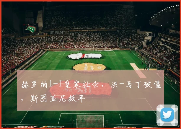 赫罗纳1-1皇家社会，洪-马丁破僵，斯图亚尼扳平